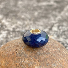 Natural Sapphire Bead 14K Gold Core