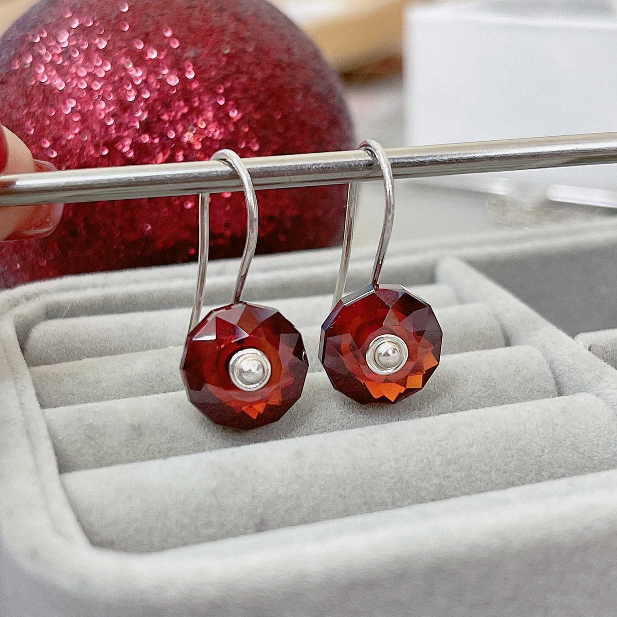 Garnet Earrings