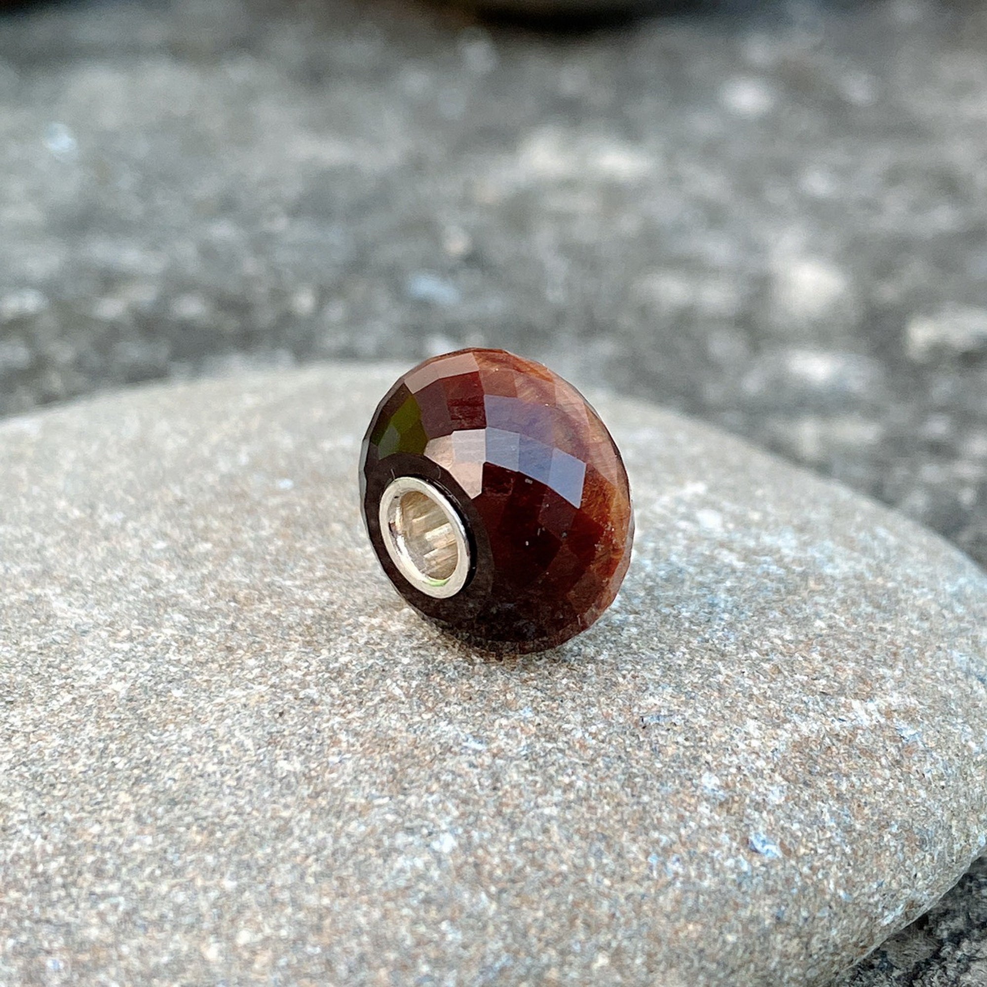 Brown Tiger Stone Bead