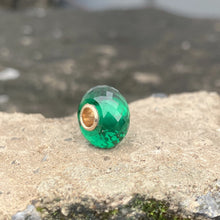 Emerald Bead 14K Gold Core