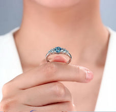 Topaz Ring Ocean Inspired Design