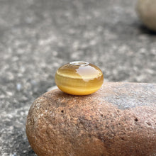 Golden Round Tiger Eye Stone Bead