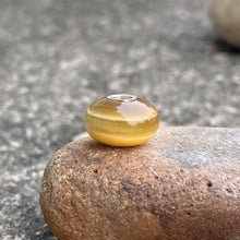Golden Round Tiger Eye Stone Bead