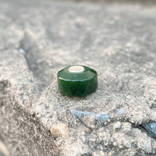 Green Nephrite Jade Bead Cylinder Shape