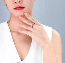 Topaz Ring Ocean Inspired Design