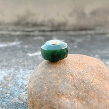 Green Nephrite Jade Bead Cylinder Shape