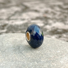 Natural Sapphire Bead Silver Core