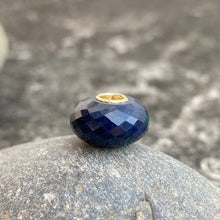 Natural Sapphire Bead 14K Gold Core
