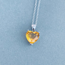 Heart Citrine Necklace