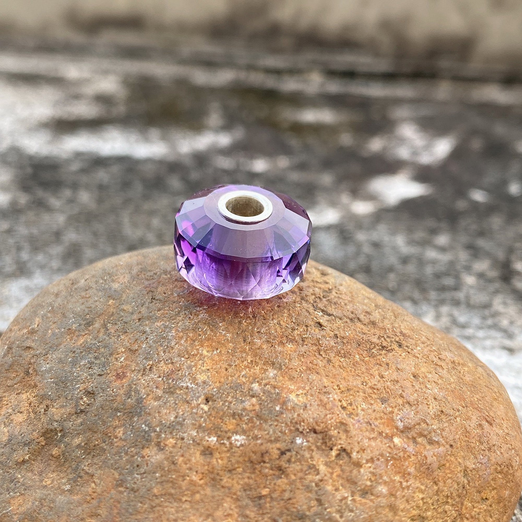 Amethyst Bead Cylinder Shape