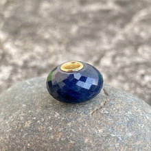 Natural Sapphire Bead 14K Gold Core