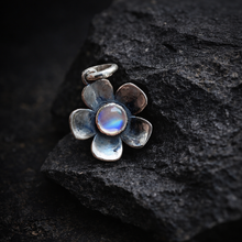 Moonstone Flower Charm