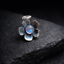 Moonstone Flower Charm
