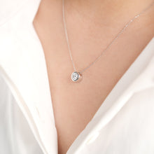 Dainty Lab-Grown Diamond White Gold Necklace