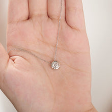 Dainty Lab-Grown Diamond White Gold Necklace