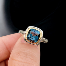 London Blue Topaz Ring 14K Gold Setting
