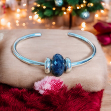 Sapphire Bangle Minimalist Set