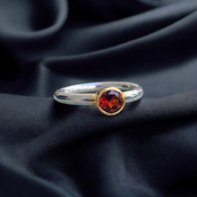 Natural Garnet Ring 14K Gold Setting