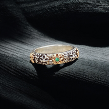 Wild Flower Emerald Ring