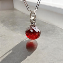 Garnet Necklace Bauble Dangle Charm