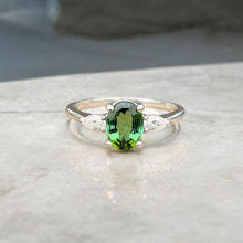 Natural Green Tourmaline Ring