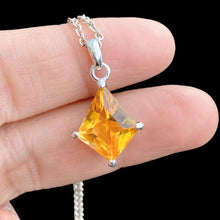 Citrine Necklace Kite Cut