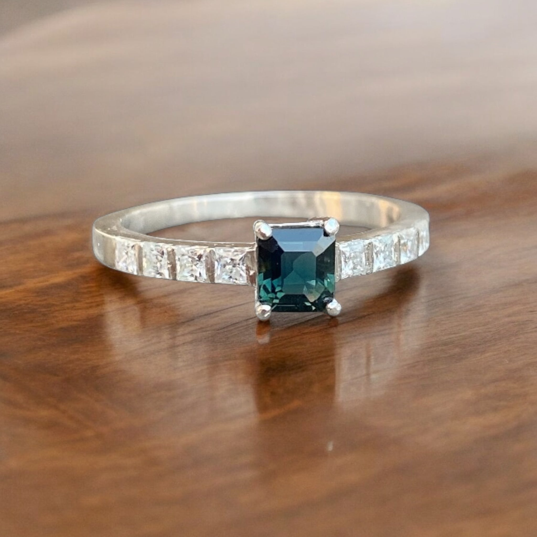 Green Sapphire Ring