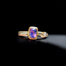 Purple Sapphire Ring 10K Gold Setting