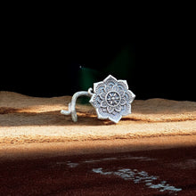 Mandala Silver Charm Gemstone Framed