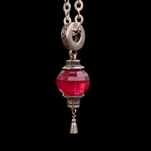 Garnet Lantern Dangle Charm