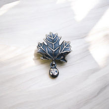 Autumn Maple Leaf Charm with Ladybug