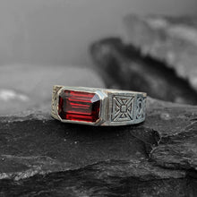 God Bless Ring Garnet