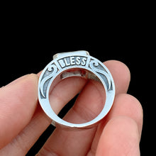 God Bless Ring Garnet