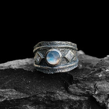 Rustic Moonstone Ring