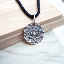 Rustic Lotus Talisman Charm