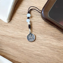 Silver Buddha Phone Charm