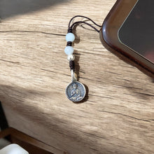 Silver Buddha Phone Charm