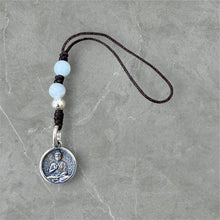 Silver Buddha Phone Charm