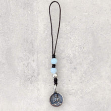 Silver Buddha Phone Charm