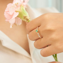 Emerald Ring 10K Gold Setting