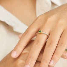 Emerald Ring 10K Gold Setting