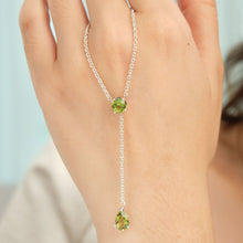 Peridot Necklace 2 Stones