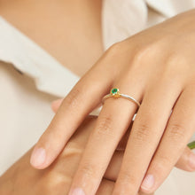 Emerald Ring 10K Gold Setting