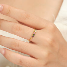 Multicolor Tourmaline Ring 14K Gold
