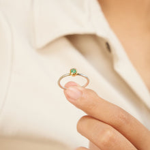 Emerald Ring 10K Gold Setting