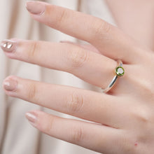 Peridot Ring 14K Gold Setting