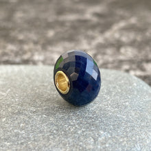 Natural Sapphire Bead 14K Gold Core