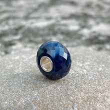 Natural Sapphire Bead Silver Core
