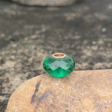 Emerald Bead 14K Gold Core