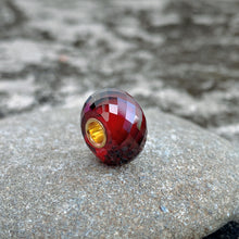 Garnet Bead 14K Gold Core